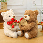 Pluszowy Miś "Rose Love" z Bukietem Róż – Romantyczny Prezent