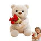 Pluszowy Miś "Rose Love" z Bukietem Róż – Romantyczny Prezent