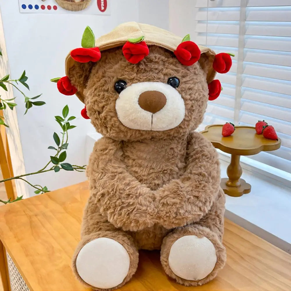 Pluszowy Miś "Rose Love" z Bukietem Róż – Romantyczny Prezent