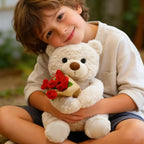 Pluszowy Miś "Rose Love" z Bukietem Róż – Romantyczny Prezent