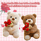 Pluszowy Miś "Rose Love" z Bukietem Róż – Romantyczny Prezent