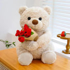Pluszowy Miś "Rose Love" z Bukietem Róż – Romantyczny Prezent